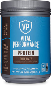 Vital Performance Protein Powder, 25G Lactose-Free Milk Protein Isolate Powder, NSF for Sport Certified, 10G Grass-Fed Collagen Peptides, 8G Eaas, 5G Bcaas, Gluten-Free - Chocolate, 1.72Lb